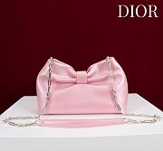 Fortok Dior 2026ss Bow bag Glossy Pink 27×8×18cm - 5