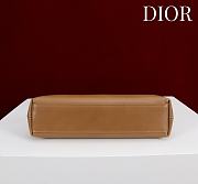 Fortok Dior 2026ss Bow bag Hazelnut Brown Lambskin 27×8×18cm - 4