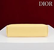 Fortok Dior 2026ss Bow bag Yellow Lambskin 27×8×18cm - 6