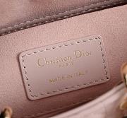 Fortok Dior 2026ss Mini Lady D-Joy Bow bag in powder pink 16.5cm x 6 x  10 CM - 2