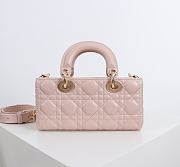 Fortok Dior 2026ss Lady D-Joy Bow bag in powder pink 22x 12 x 6.5 CM - 2