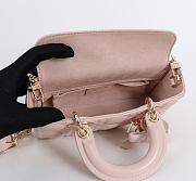 Fortok Dior 2026ss Lady D-Joy Bow bag in powder pink 22x 12 x 6.5 CM - 5