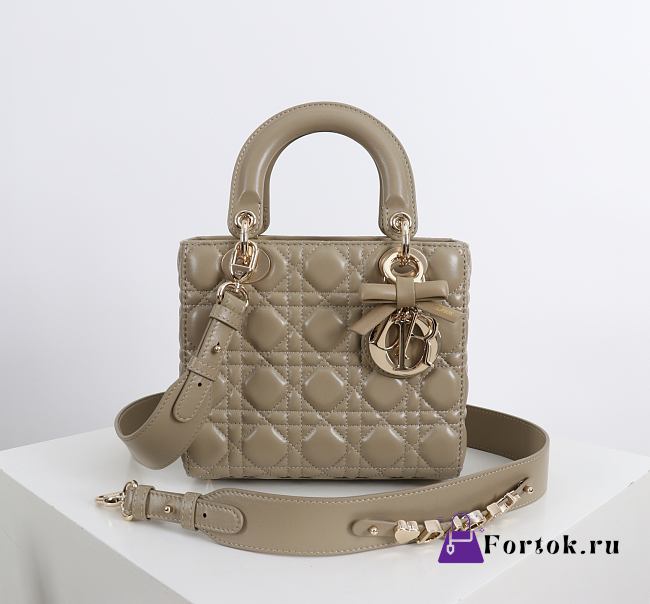 Fortok Dior 2026ss Lady Dior ABC Bag Bow Bag Clay Green 20 x 17 x 8cm - 1