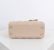 Fortok Dior 2026ss Lady Dior ABC Bag Bow Bag Powder Beige 20 x 17 x 8cm - 6
