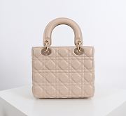 Fortok Dior 2026ss Lady Dior ABC Bag Bow Bag Powder Beige 20 x 17 x 8cm - 5