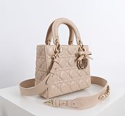 Fortok Dior 2026ss Lady Dior ABC Bag Bow Bag Powder Beige 20 x 17 x 8cm - 3