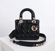 Fortok Dior 2026ss Lady Dior ABC Bag Bow Bag Black 20 x 17 x 8cm - 1