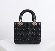 Fortok Dior 2026ss Lady Dior ABC Bag Bow Bag Black 20 x 17 x 8cm - 6