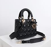 Fortok Dior 2026ss Lady Dior ABC Bag Bow Bag Black 20 x 17 x 8cm - 3