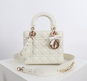 Fortok Dior 2026ss Lady Dior ABC Bag Bow Bag Latte 20 x 17 x 8cm