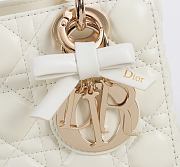 Fortok Dior 2026ss Lady Dior ABC Bag Bow Bag Latte 20 x 17 x 8cm - 6