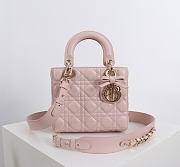 Fortok Dior 2026ss Lady Dior ABC Bag Bow Bag Powder Pink 20 x 17 x 8cm - 1