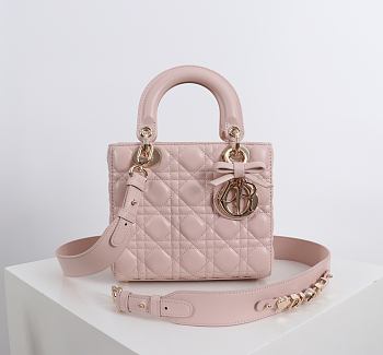 Fortok Dior 2026ss Lady Dior ABC Bag Bow Bag Powder Pink 20 x 17 x 8cm