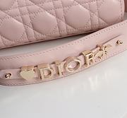 Fortok Dior 2026ss Lady Dior ABC Bag Bow Bag Powder Pink 20 x 17 x 8cm - 6