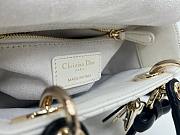 Fortok Dior 2026 Lady Dior Bow Bag Two-Tone Latte and Black Cannage Lambskin 17×15×7cm - 3
