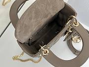 Fortok Dior 2026ss Lady Dior Bow Bag Tobaco Brown Cannage Lambskin 17×15×7cm - 6