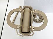 Fortok Dior 2026 Lady Dior Bow Bag Clay Green Cannage Lambskin 17×15×7cm - 5