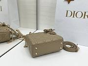 Fortok Dior 2026 Lady Dior Bow Bag Clay Green Cannage Lambskin 17×15×7cm - 4
