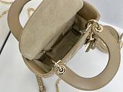 Fortok Dior 2026 Lady Dior Bow Bag Clay Green Cannage Lambskin 17×15×7cm - 3