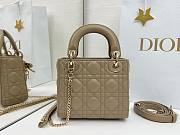 Fortok Dior 2026 Lady Dior Bow Bag Clay Green Cannage Lambskin 17×15×7cm - 2