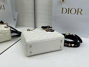 Fortok Dior 2026 Lady Dior ABC Bow Bag Two-Tone Latte and Black Cannage Lambskin 20 x 17 x 8cm - 3