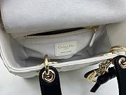 Fortok Dior 2026 Lady Dior ABC Bow Bag Two-Tone Latte and Black Cannage Lambskin 20 x 17 x 8cm - 5