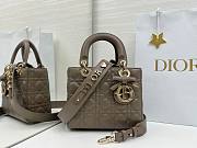 Fortok Dior 2026ss Lady Dior ABC Bow Bag Tobaco Brown Cannage Lambskin 20 x 17 x 8cm  - 1