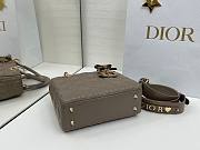 Fortok Dior 2026ss Lady Dior ABC Bow Bag Tobaco Brown Cannage Lambskin 20 x 17 x 8cm  - 6