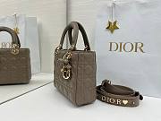 Fortok Dior 2026ss Lady Dior ABC Bow Bag Tobaco Brown Cannage Lambskin 20 x 17 x 8cm  - 5