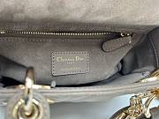 Fortok Dior 2026ss Lady Dior ABC Bow Bag Tobaco Brown Cannage Lambskin 20 x 17 x 8cm  - 2