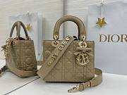Fortok Dior 2026ss Lady Dior ABC Bow Bag Clay Green Cannage Lambskin 20 x 17 x 8cm  - 1