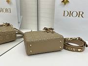Fortok Dior 2026ss Lady Dior ABC Bow Bag Clay Green Cannage Lambskin 20 x 17 x 8cm  - 4
