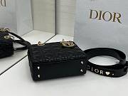Fortok Dior Lady Dior ABC Bag Black Cannage Lambskin 20 x 17 x 8cm  - 6