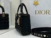 Fortok Dior Lady Dior ABC Bag Black Cannage Lambskin 20 x 17 x 8cm  - 3