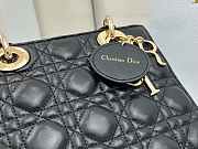 Fortok Dior Lady Dior ABC Bag Black Cannage Lambskin 20 x 17 x 8cm  - 2