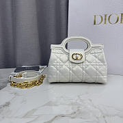Fortok Dior Jolie Top Handle Bag White 18.5 x 13 x 8.5cm - 1