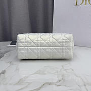 Fortok Dior Jolie Top Handle Bag White 18.5 x 13 x 8.5cm - 4