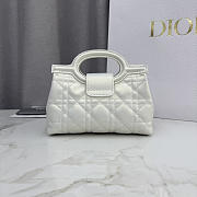 Fortok Dior Jolie Top Handle Bag White 18.5 x 13 x 8.5cm - 2