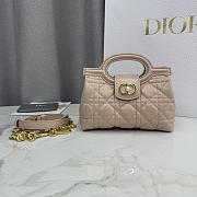 Fortok Dior Jolie Top Handle Bag Powder Beige 18.5 x 13 x 8.5cm - 1