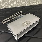 Fortok Valentino Garavani Vain VLogo metallic Silver 19*4*10.5cm - 4