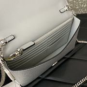 Fortok Valentino Garavani Vain VLogo metallic Silver 19*4*10.5cm - 2