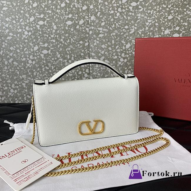 Fortok Valentino Garavani Vain VLogo White 19*4*10.5cm - 1