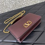 Fortok Valentino Garavani Vain VLogo Burgundy 19*4*10.5cm - 2