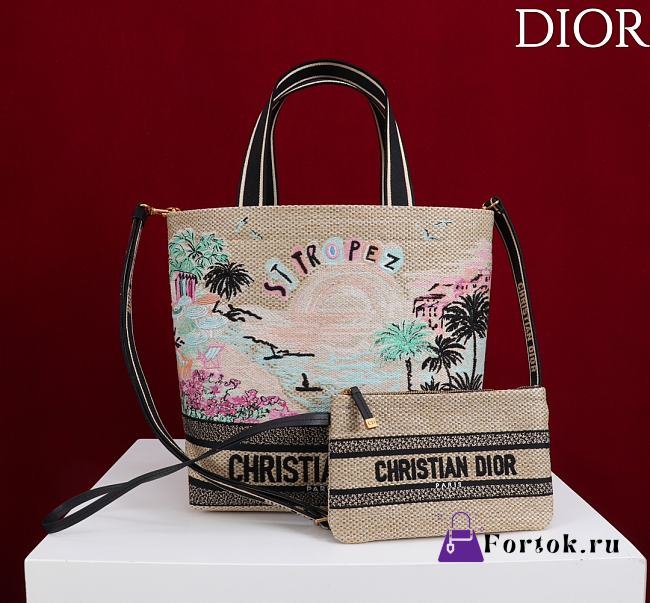 Fortok Christian Dior Book Tote Dioriviera edition St.Tropez 25 x12 x29 cm - 1