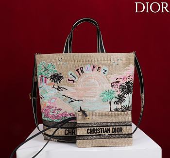 Fortok Christian Dior Book Tote Dioriviera edition St.Tropez 34 x13 x35cm