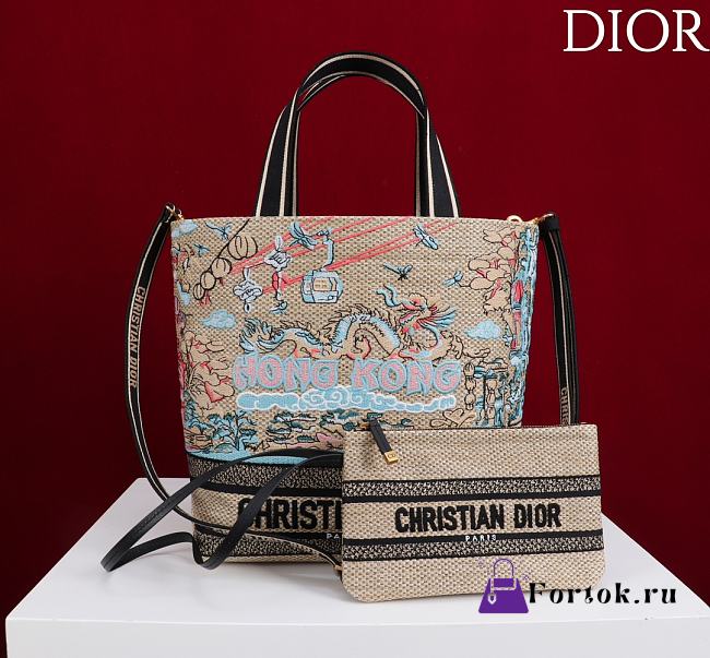 Fortok Christian Dior Book Tote Dioriviera edition HongKong 25 x12 x29 cm - 1