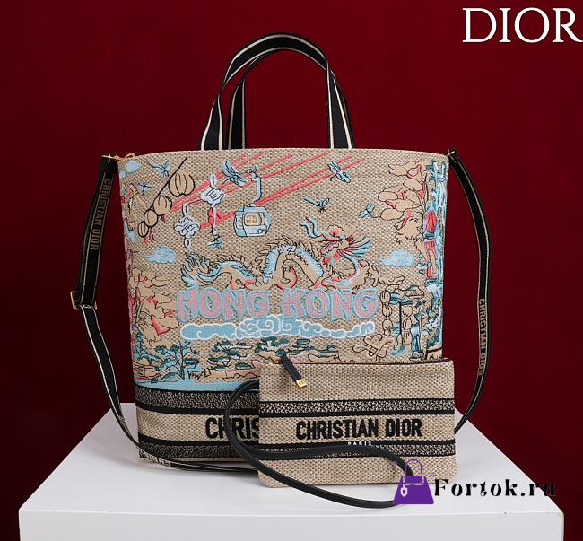 Fortok Christian Dior Book Tote Dioriviera edition HongKong 34 x13 x35cm - 1