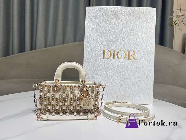 Fortok Dior Lady D-Joy Pearl White 16 x 9 x 5cm - 1