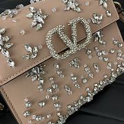 Fortok Valentino Garavani VSLING crystal embellishments Beige 19x13x9cm - 2
