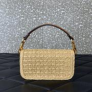 Fortok Valentino Garavani Small Locò raffia Shoulder Bag 19x10.5x5cm - 6